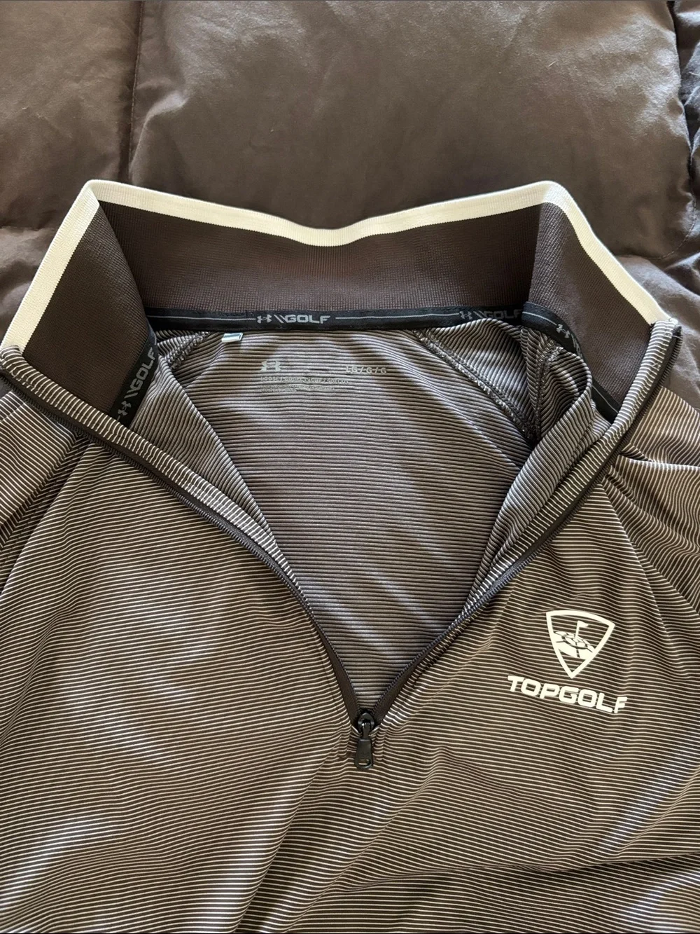 Under Armor Topgolf Gray Long Sleeve Quarter-Zip Pullover - Picture 2 of 6